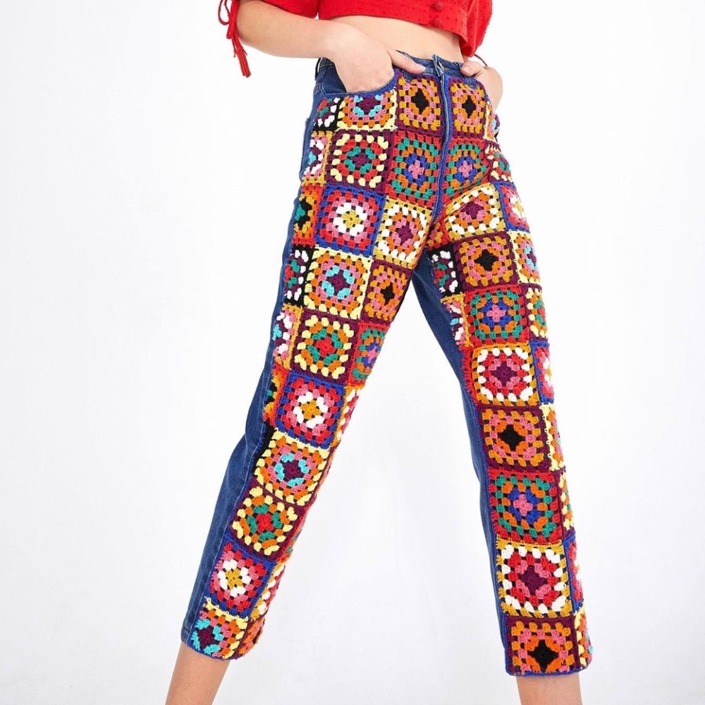 NEW Farm Rio Crochet jeans